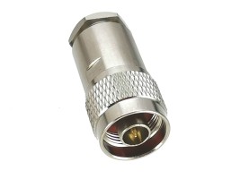 Разъём SMA-male (S-112/8D) для кабеля 8D-FB, прямой, прижимной