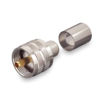 Разъем UHF-male (U-111B PL259) для кабеля 8D-FB, прямой, обжимной