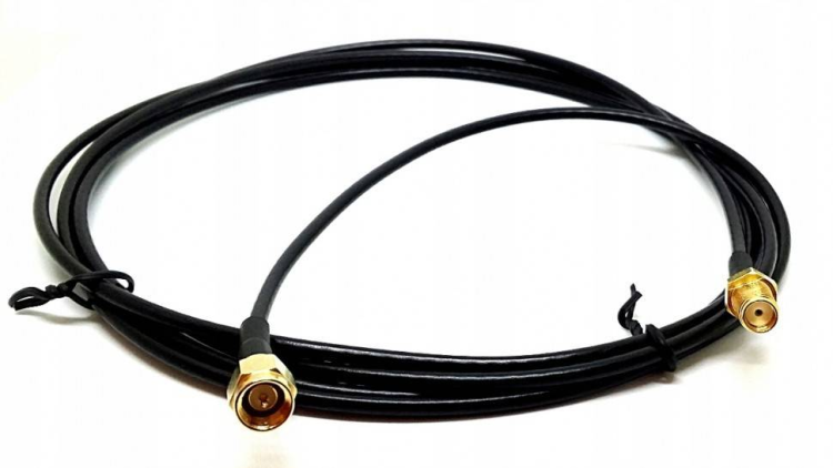 Кабельная сборка РЧ на кабеле 5D-FB (RG6) (50 Ом) (SMA-female - SMA-male)