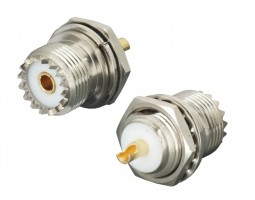 Разъем UHF-female (U-235 PL259) на корпус, с гайкой