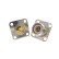 Переходник SMA-female - UHF-female, на корпус, фланец, 4 винта, прямой
