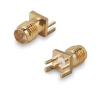 Разъем RP-SMA-female на плату толщиной 1,0 мм под пайку