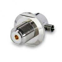 Разъем UHF-female (U221 PL259) для полужесткого кабеля диаметром 4,5-5,5 мм, угловой, на корпус