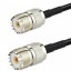 Кабельная сборка RG-58 (UHF-female (SO239) - UHF-female (SO239)