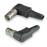 Разъем BNC-female для кабеля RG-58, угловой, под винт, с колпачком