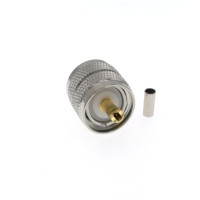 Разъём UHF-male (U-111L PL259) для кабеля RG-174, RG-178, RG-316, прямой, обжимной
