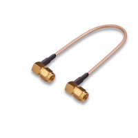 Пигтейл SMA-male - SMA-male, угловой/угловой (RG178)