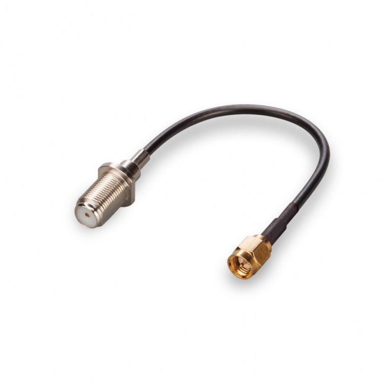 Пигтейл SMA-male - F-female, прямой/прямой (RG174)
